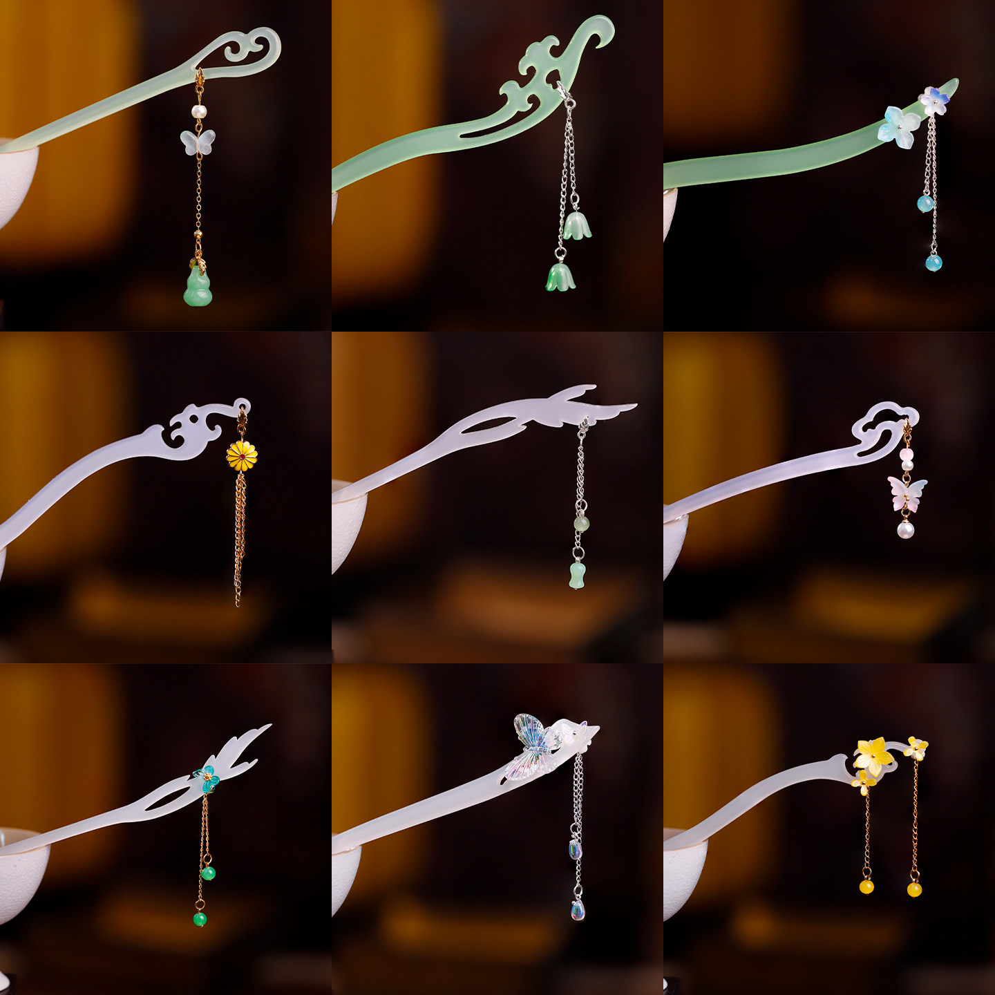 靓玺坊 古风发饰复古百搭气质发簪挽发手工合金醋酸木制旗袍配饰,饰品/流行首饰/时尚饰品新,发饰,淘宝优惠券,粉丝福利购,淘宝优惠卷