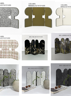 中古风新中式样板房书桌书柜