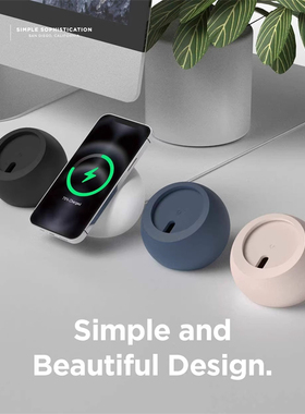 Magsafe桌面支架适用苹果磁吸手机无线充电器简约硅胶底座固定器