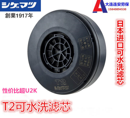 日本可水洗滤芯电焊防毒面具