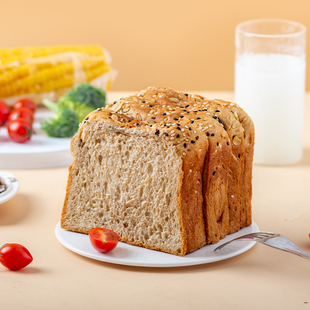千焙屋无加蔗糖粗粮全麦吐司面包无蔗糖黑麦代餐休闲小零食组合装