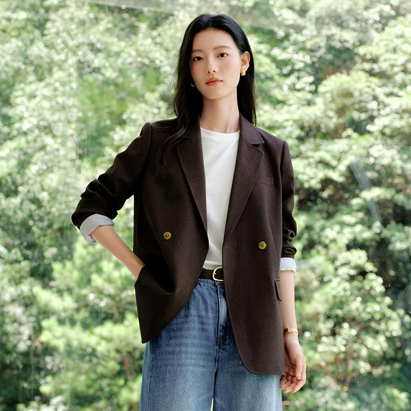 衣香丽影通勤女西装摩卡棕