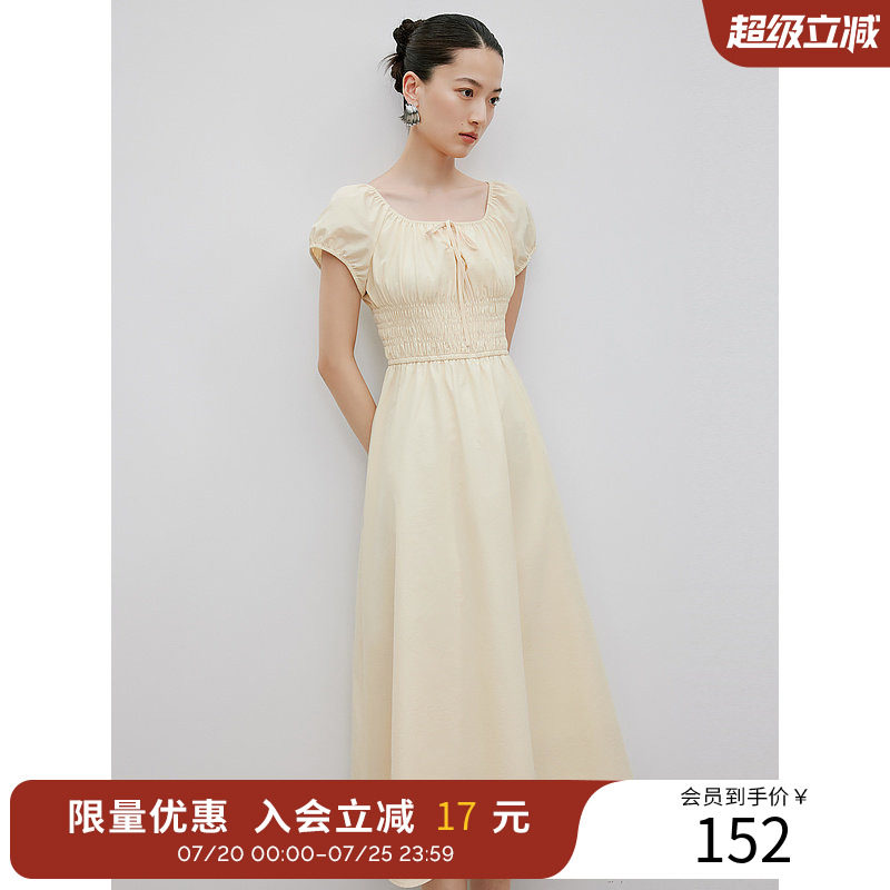 衣香丽影优雅气质连衣裙夏款流行圆领小洋裙