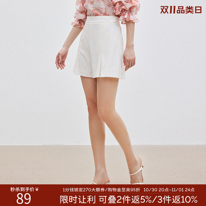 【断码福利】褶裥短款休闲裤女夏装显高显瘦百搭直筒西装裤子