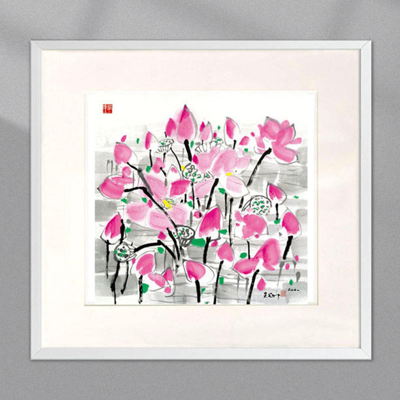 博物馆奇妙物吴冠中小版画春燕荷塘家居创意装饰画礼盒装节日送礼