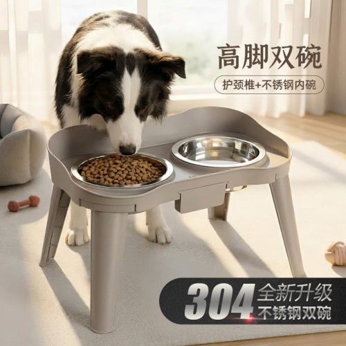 休普防漏食桌子双碗护颈椎