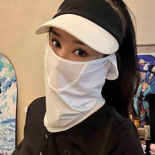 高尔夫户外运动冰丝防晒透气面罩