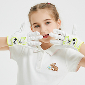 高尔夫儿童手套男女童PU小羊皮防晒防滑耐磨四季 可用男女童左右手