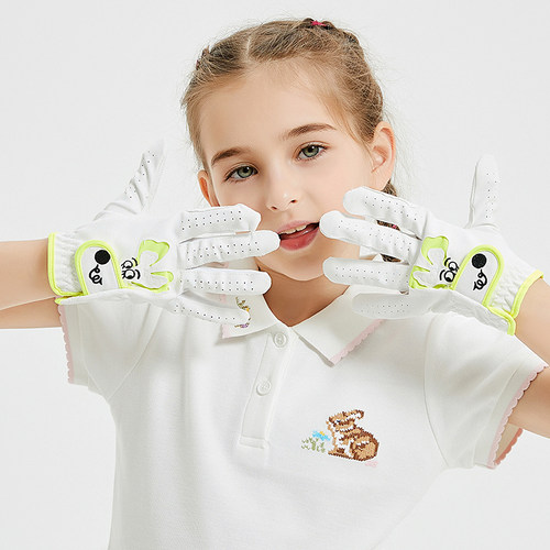 高尔夫手套男女童防滑耐磨防晒PU