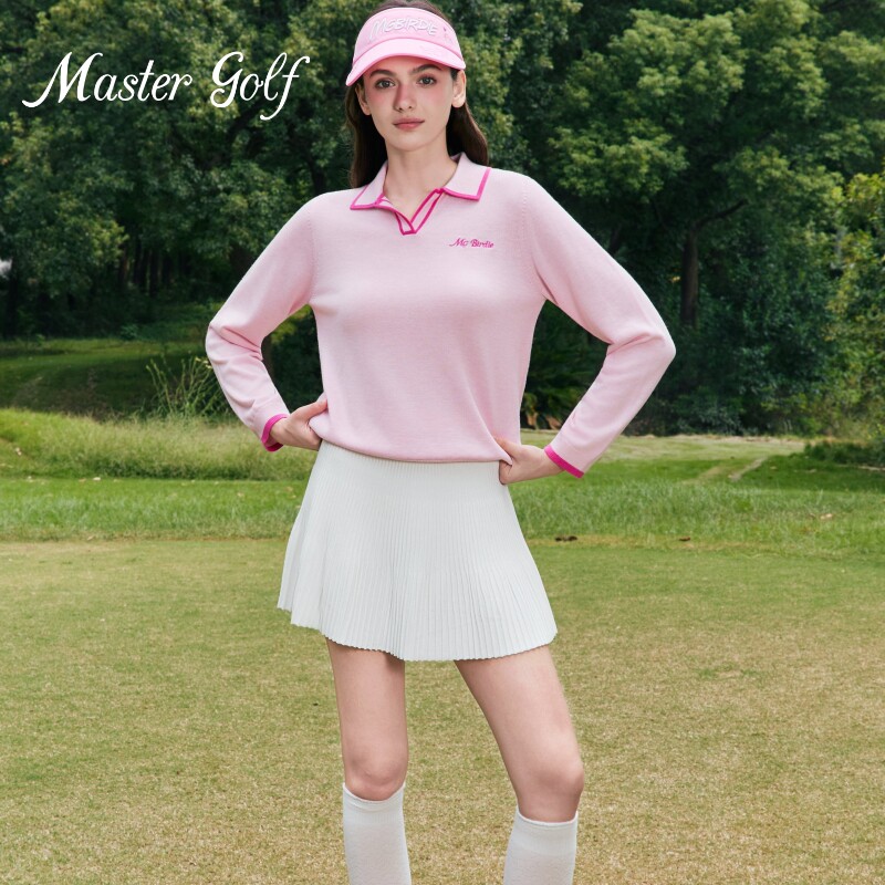 MG高尔夫【松弛白女】服装女长袖上衣韩国高级感春秋遮肉外套运动