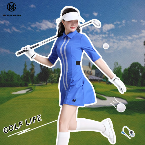 MG高尔夫连衣裙女服装长裙新品修身运动速干裙子时尚百搭连衣裙