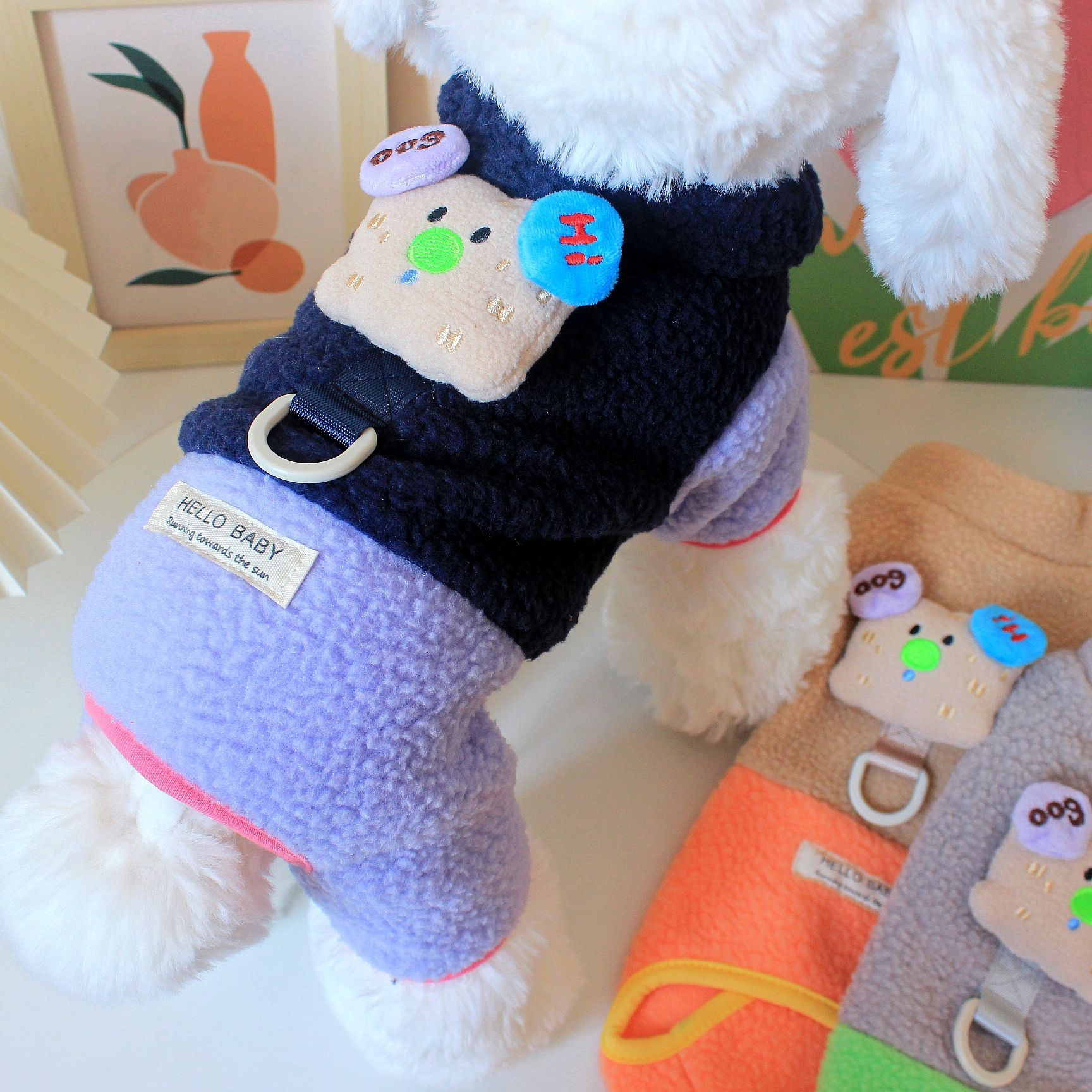 2025新款狗狗衣服秋冬款小型犬比熊泰迪博美幼犬小狗羊羔绒四脚衣