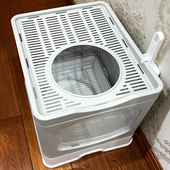 猫砂盆全封闭式 超大号猫咪用品大全厕所幼猫防外溅沙盆隔臭防带砂