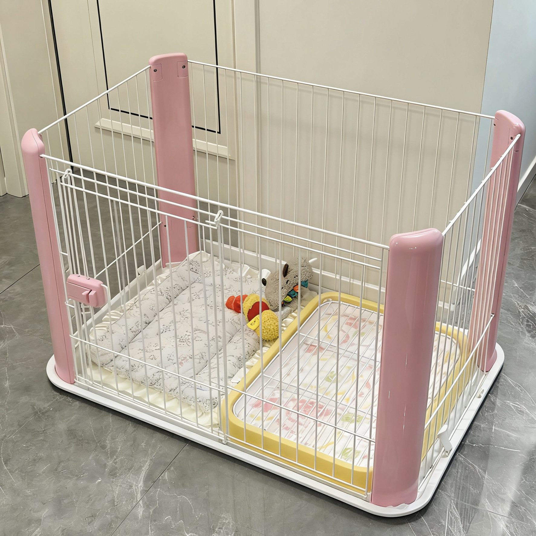 品牌正品 爱丽思室内狗围栏马尔济斯小狗专用笼子高颜值宠物栅栏