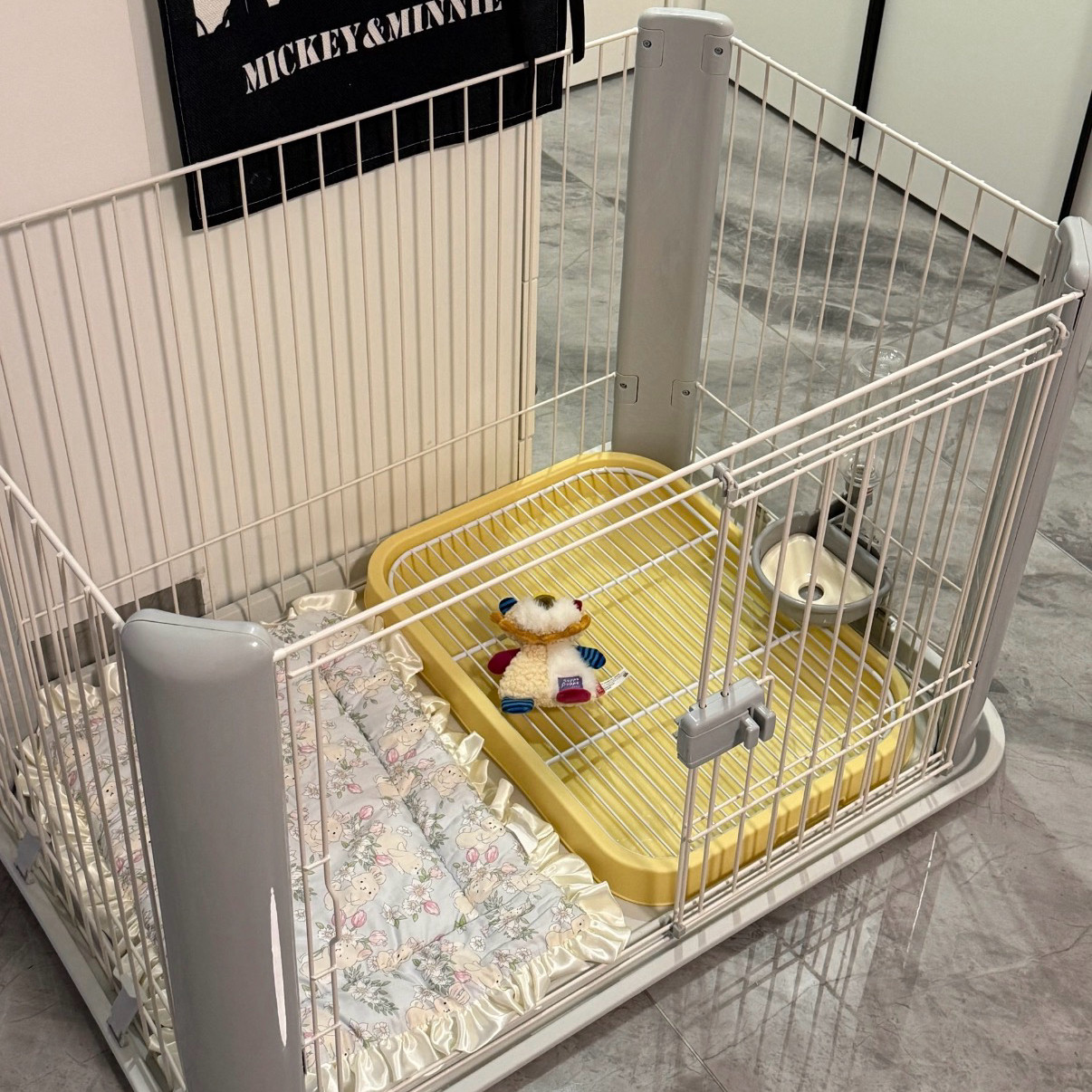 爱丽丝狗笼室内宠物宠中小型犬围栏爱丽思狗笼子泰迪法斗可爱狗笼