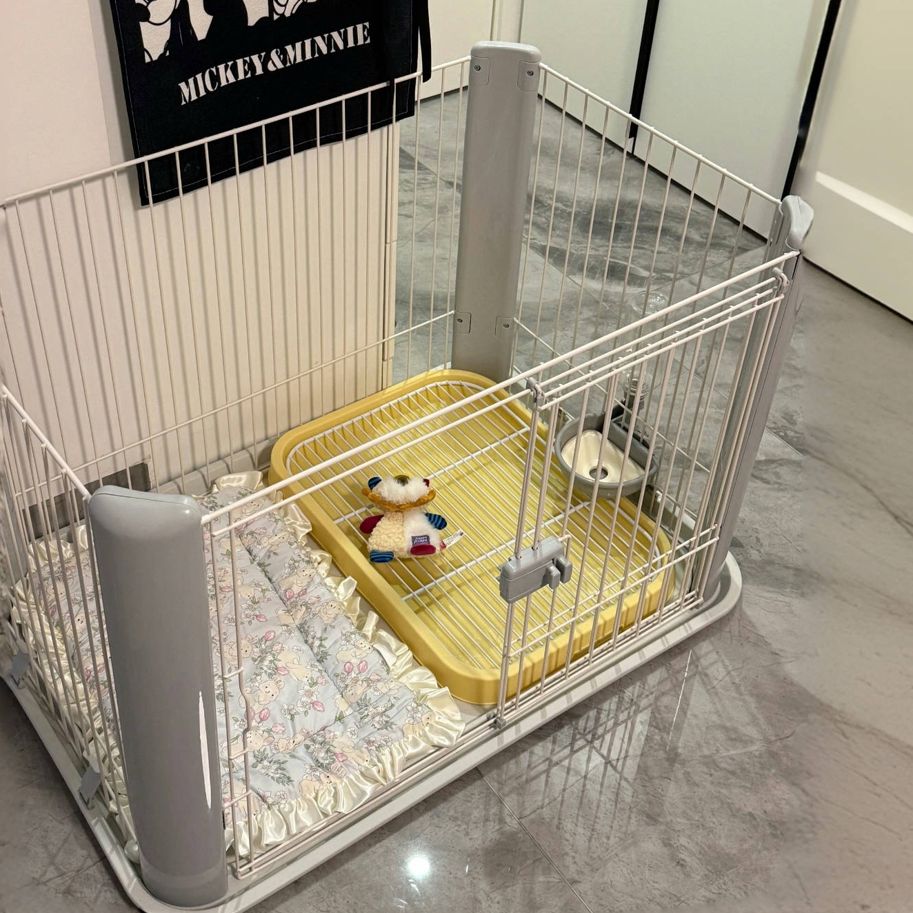 爱丽丝狗笼室内宠物宠中小型犬围栏爱丽思狗笼子泰迪法斗可爱狗笼