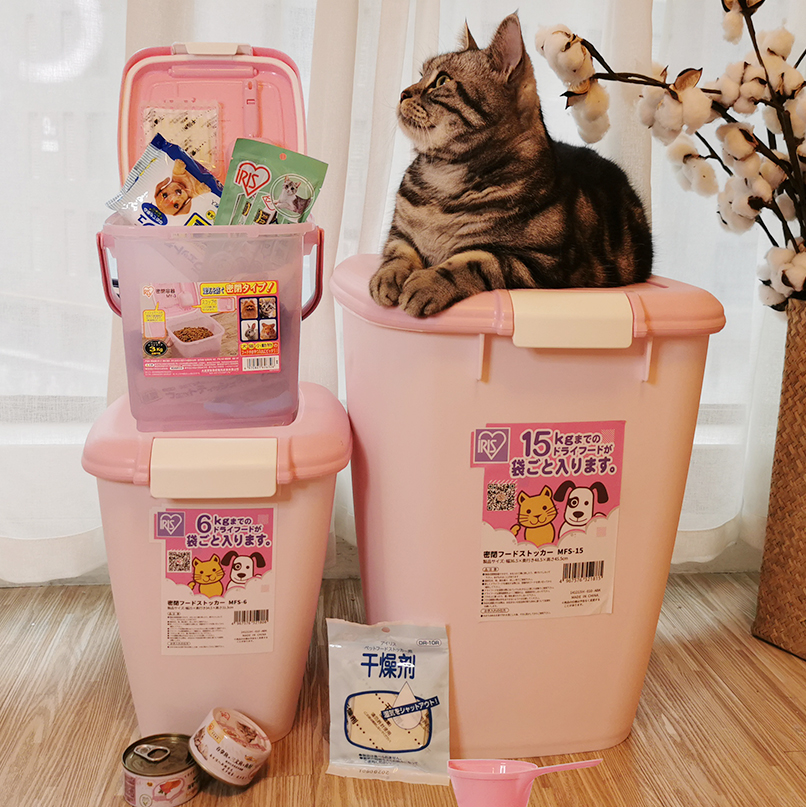 日本iris爱丽思宠物狗粮桶猫粮储存桶狗粮密封桶防潮储粮桶盒子