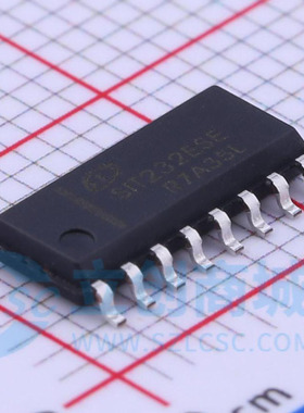 原装正品 SIT232ESE 贴片SOP-16 双通道RS232收发器芯片