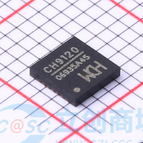 全新原装沁恒微 WCH CH9120 贴片QFN28 TCP/IP 网络串口透传芯ic