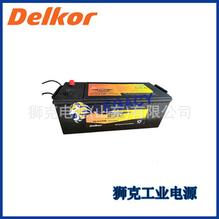 韩国DELKOR蓄电池95D26L救生艇船舶12V7H动力柴油发电机设备