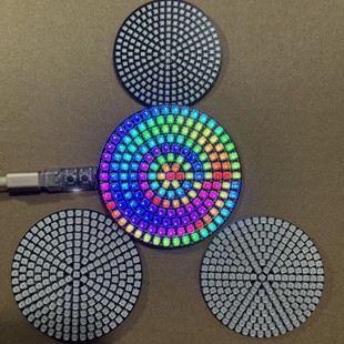 169 181 217灯 全彩灯盘 10mA 单灯5 5V供电 WS2812