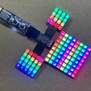 3227 3332封装 P4全彩点阵 12mA 16X16 5V供电 WS2812