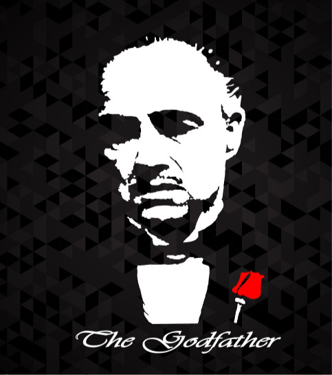 镂空车贴 教父godfather维托唐科莱昂黑帮电影马龙·白兰度