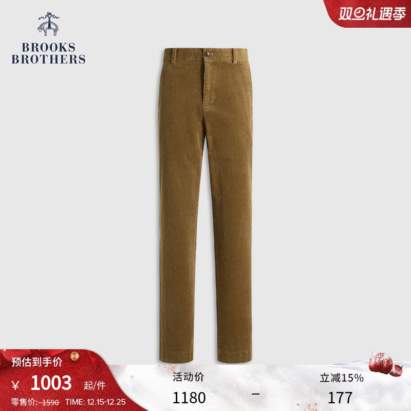 布克兄弟25男士灯芯绒长裤