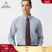 易打理 秋季 Brooks Brothers 布克兄弟男士 府绸纯棉条纹正装 衬衫