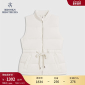 布克兄弟女士25秋冬新品 Brooks Brothers 白鸭绒抽绳休闲百搭马甲