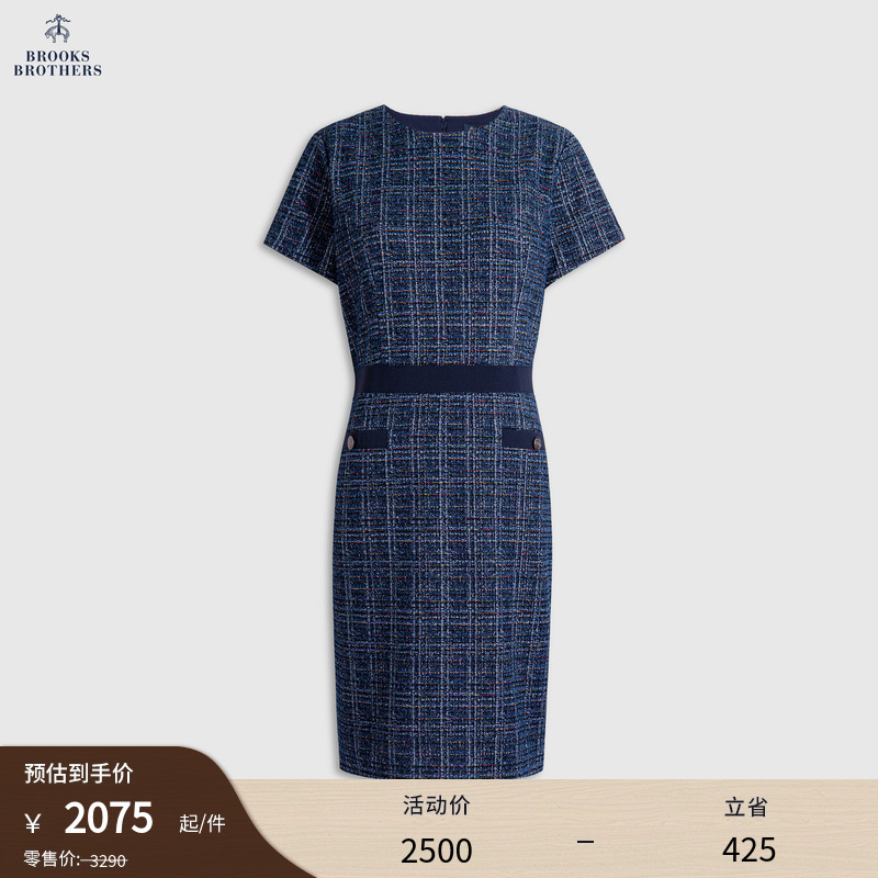 布克兄弟女士25收腰连衣裙