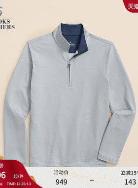 Brooks Brothers/布克兄弟男士秋冬新款弹力半高领休闲百搭上衣