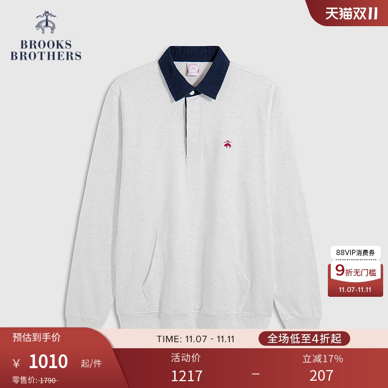 布克兄弟25男士纯棉卫衣