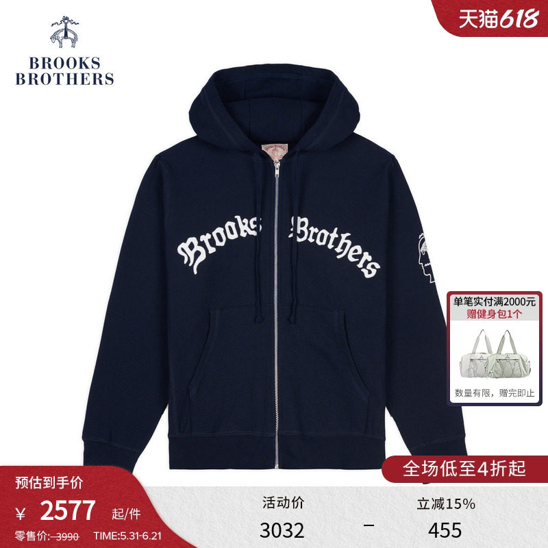 【BB X BRAIN DEAD胶囊系列】布克兄弟联名男士春夏美式卫衣外套