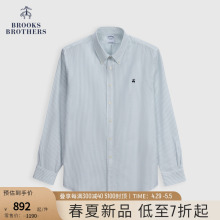 刺绣logo扣结领休闲衬衫 Brooks 24春夏新款 布克兄弟男士 Brothers