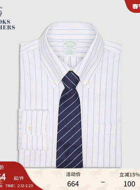 [易打理]Brooks Brothers/布克兄弟男士秋季款supima棉正装衬衫