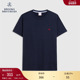 Brooks supima棉纯色logo简约T恤 25新品 Brothers 布克兄弟男士