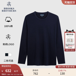 纯棉刺绣logo打底衫 Brooks 春夏新款 布克兄弟男士 T恤 Brothers
