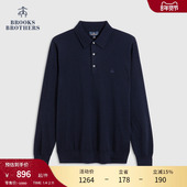 polo衫 Brooks 25秋冬新品 美利奴羊毛长袖 Brothers 布克兄弟男士