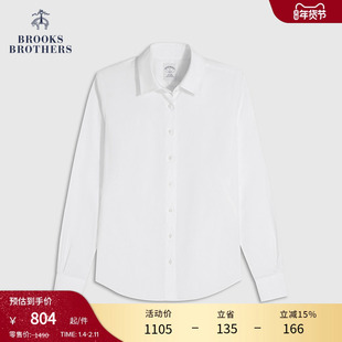 Brooks Brothers/布克兄弟女士25秋季款简约纯色职业衬衫