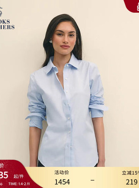 [易打理]Brooks Brothers/布克兄弟女士秋季款supima棉简约衬衫