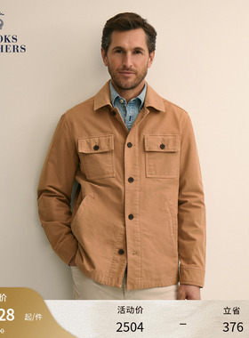 Brooks Brothers/布克兄弟男士26春夏新品工装风衬衫翻领夹克
