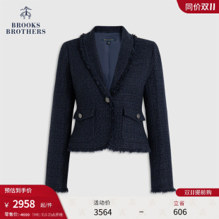 小香风编织金属纽扣外套 布克兄弟女士25早秋新品 Brooks Brothers