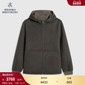 Brooks 羊毛纯色连帽双面穿外套 25早秋新品 Brothers 布克兄弟男士