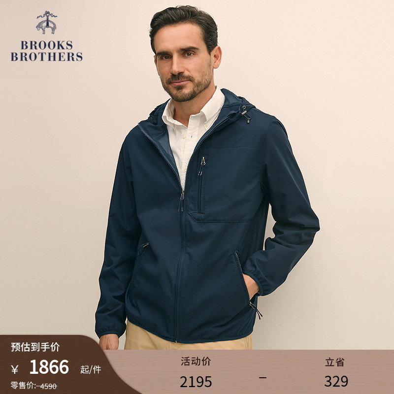 布克兄弟25男士纯色休闲外套