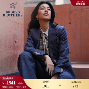 Brooks Brothers/布克兄弟女士秋冬款纯色通勤职业西装外套