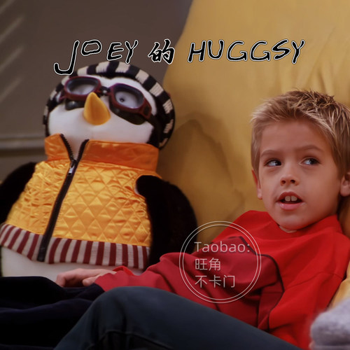 Joey的哈吉企鹅老友记同款红眼镜