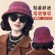 女士秋冬时尚 中老年新款 假发可拆2025新款 洋气百搭妈妈盆帽小礼帽