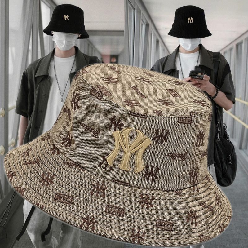 新款时尚气质渔夫帽男女遮阳防晒遮脸太阳帽水桶帽子ins潮流