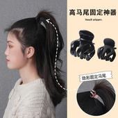 高马尾固定神器大小抓夹女盘发黑色发抓红网中号头发韩国ins发夹